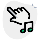 Easy access to music playlist from touchscreen icon