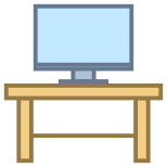 Компьютер на столе icon