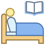 Im Bett lesen icon