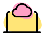 external-cloud-computing-support-on-laptop-with-latest-version-application-cloud-fresh-tal-revivo icon