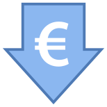 Euro de precio bajo icon