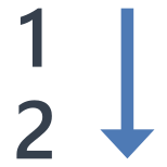 Clasificación numérica icon