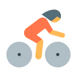 Radfahren auf Radstrecke icon