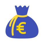 Sac d'argent Euro icon