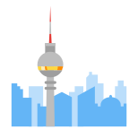 Torre de televisión de Berlín. icon