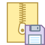 Zip-Archiv speichern icon