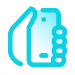 Hand-mit-Smartphone icon