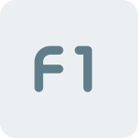 F1, help key function computer button layout icon