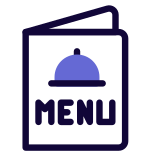 menu-alimentaire-externe-au-restaurant-avec-plats-principaux-restaurant-solid-tal-revivo icon