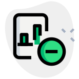 从-online-portal-list-business-green-tal-revivo 外部删除条形图 icon