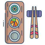 外部-Veg-Sushi-sushi-icongeek26-linear-color-icongeek26 icon