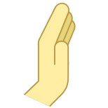 Vista lateral da mão icon