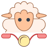 Sheep on Bike icon