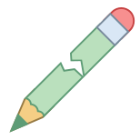 Crayon cassé icon