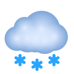 nuage-avec-neige-emoji icon