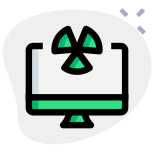 Desktop for monitoring nuclear station work power icon