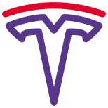 Tesla Logo Filled icon