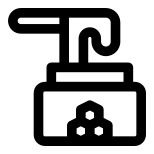 externe-cire-d'abeille-rucher-zone humide-contour-de base-zone humide icon