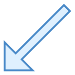 Down Left Arrow icon