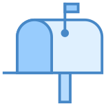 Mailbox Opened Flag Up icon