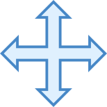 Redimensionner Quatre Directions icon