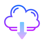 Von der Cloud herunterladen icon