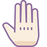 Ganze Hand icon