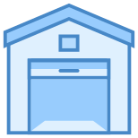 Garage ouvert icon