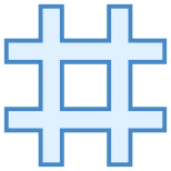 大規模なハッシュタグ icon