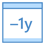 Minus 1 Year icon