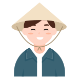 woman-asian-farmer-gardener-orchardist-character icon