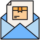 email-esterna-spedizione-consegna-kmg-design-contorno-colore-kmg-design icon