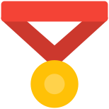 Medal for honor in sports for the achievement icon