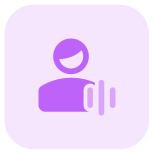 Audio shared by single user for the work purpose icon