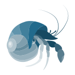 Hermit crab icon