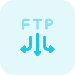 FTP file transfer from multiple connections layout icon