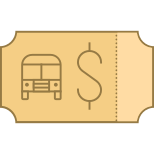 Biglietto dell&#39;autobus icon
