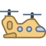 helicóptero doble icon