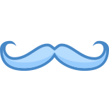 Moustache en croc icon