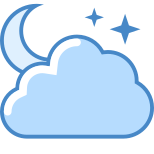 Leichter Regen Nacht icon