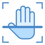 Handflächenscan icon