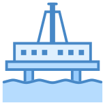 Морская нефтяная платформа icon