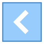 Izquierda en cuadrado icon