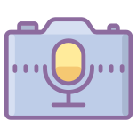 Microphone d'appareil photo icon