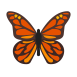 Mariposa monarca icon