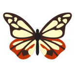 Parantica Sita Butterfly icon