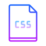 Fichier de type CSS icon