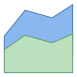 Flächendiagramm icon