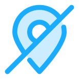 Hide Location icon