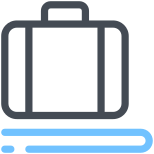 Airport Arrow Baggage Direction Luggage Move 62 icon